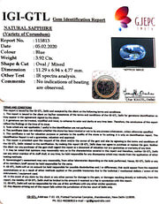 3.92/CT Natural Blue Sapphire With Govt Lab Certificate-BLUSA9U